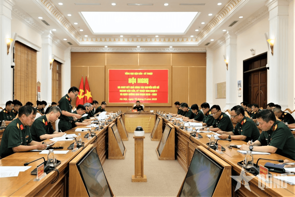 Hội nghị rà soát kết quả công tác chuyển đổi số ngành Hậu cần, Kỹ thuật giai đoạn 1
