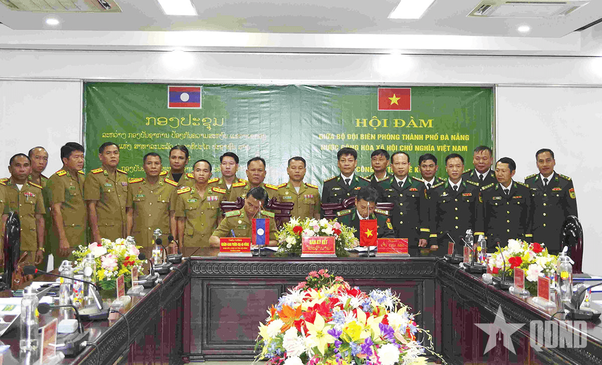 Hội đàm thường niên lần thứ VI giữa BĐBP TP Đà Nẵng và Công an tỉnh Sê Kông (Lào)