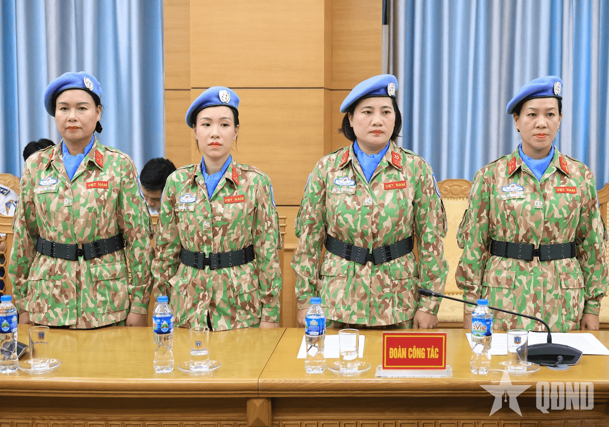 Bốn nữ quân nhân Cảnh sát biển Việt Nam tham gia nhiệm vụ gìn giữ hòa bình Liên hợp quốc