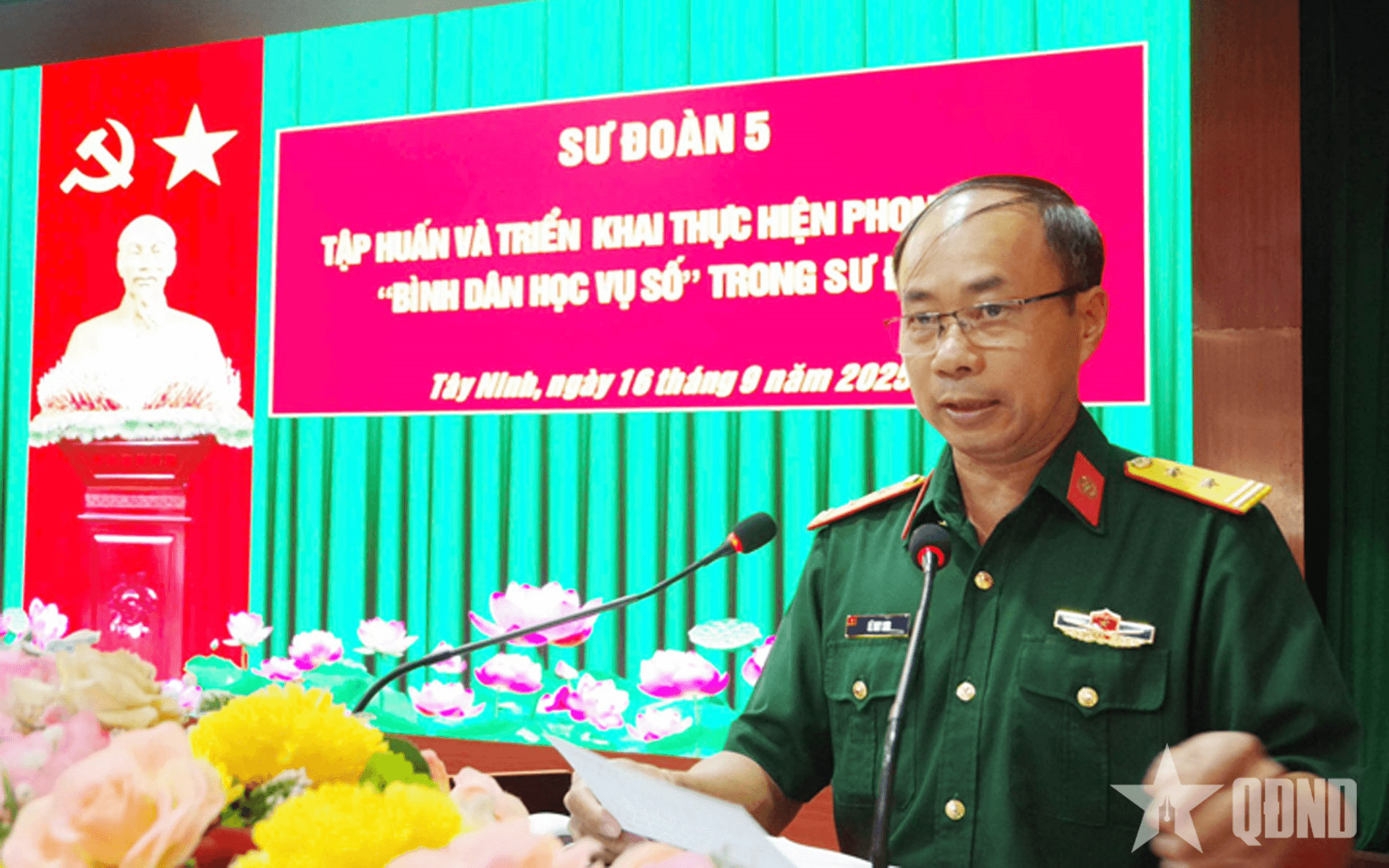 Sư đoàn 5 (Quân khu 7) triển khai phong trào “Bình dân học vụ số”