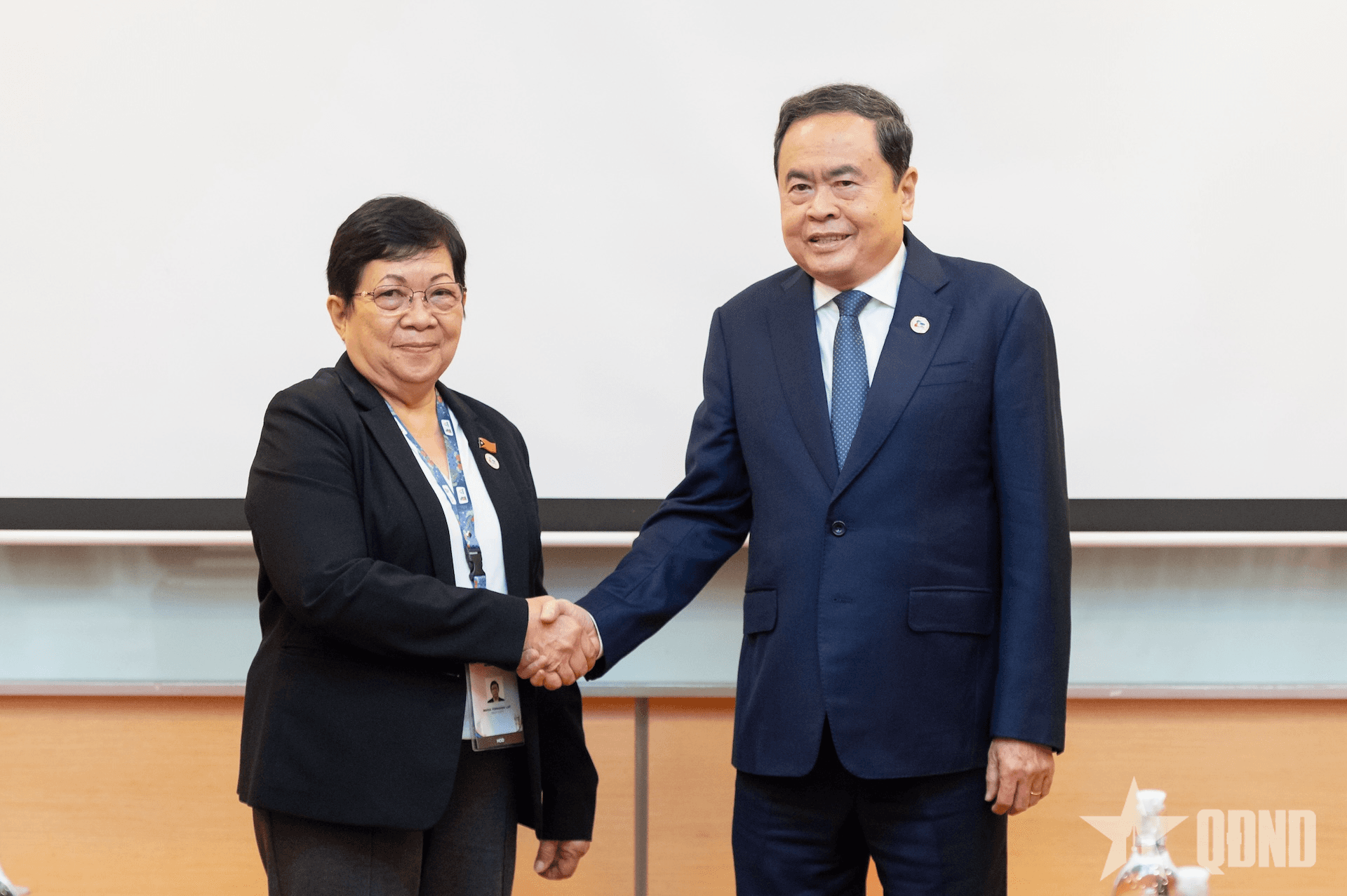 Chủ tịch Quốc hội Trần Thanh Mẫn gặp Chủ tịch Quốc hội Timor-Leste Maria Fernanda Lay