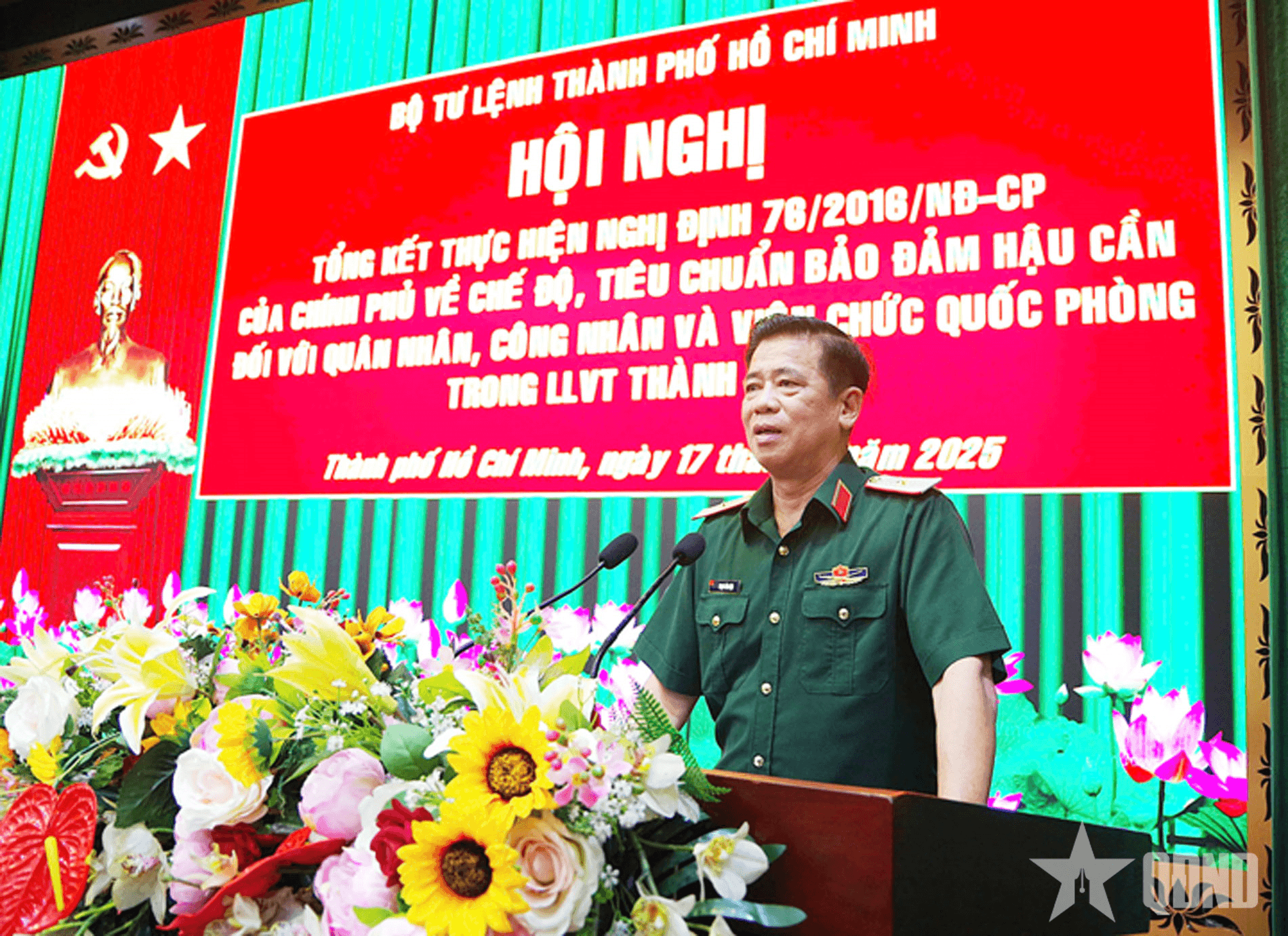 Bộ tư lệnh TP Hồ Chí Minh bảo đảm tốt đời sống, chế độ, tiêu chuẩn cho quân nhân