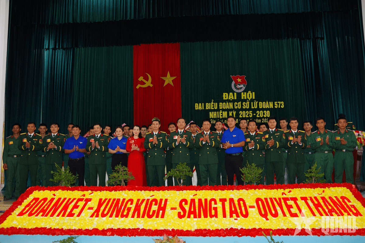 Đoàn cơ sở Lữ đoàn 573 (Quân khu 5) tiến hành Đại hội đại biểu nhiệm kỳ 2025-2030