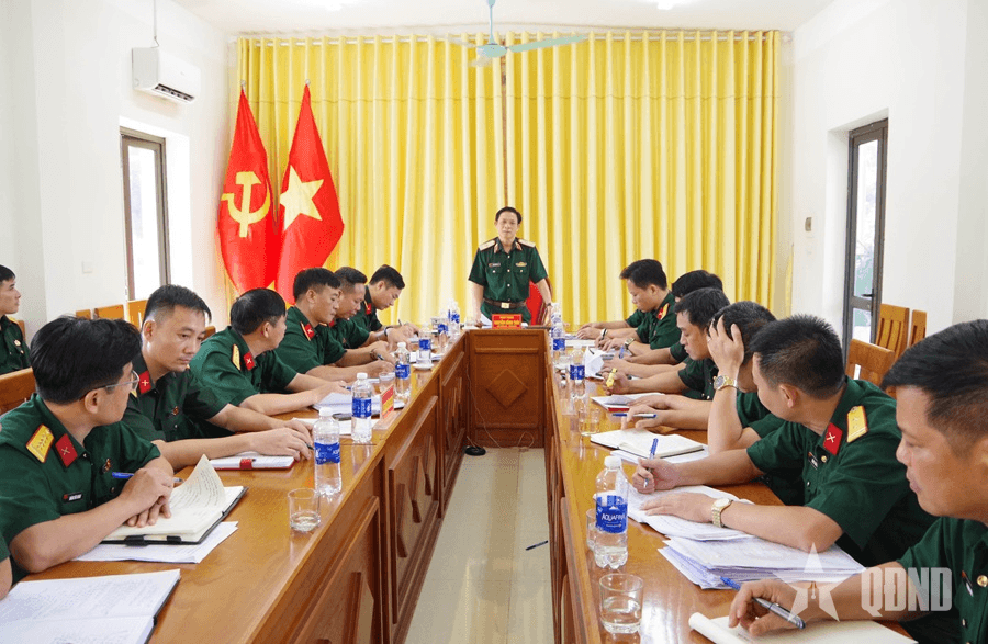 Hội đồng Phối hợp phổ biến, giáo dục pháp luật Quân khu 2 kiểm tra, khảo sát tại Bộ CHQS tỉnh Lào Cai