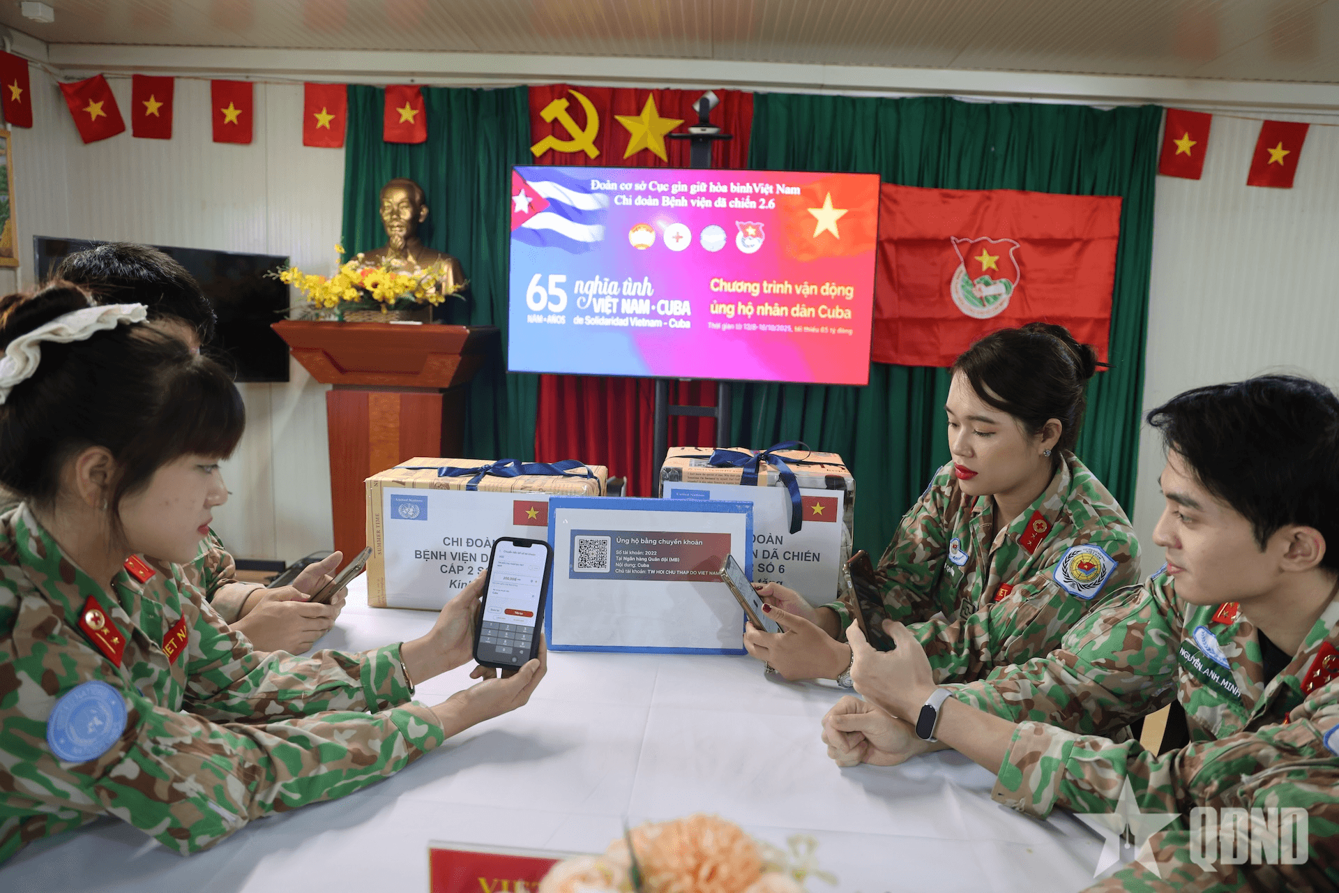Bệnh viện Dã chiến Việt Nam hưởng ứng Chương trình “65 năm nghĩa tình Việt Nam - Cuba”