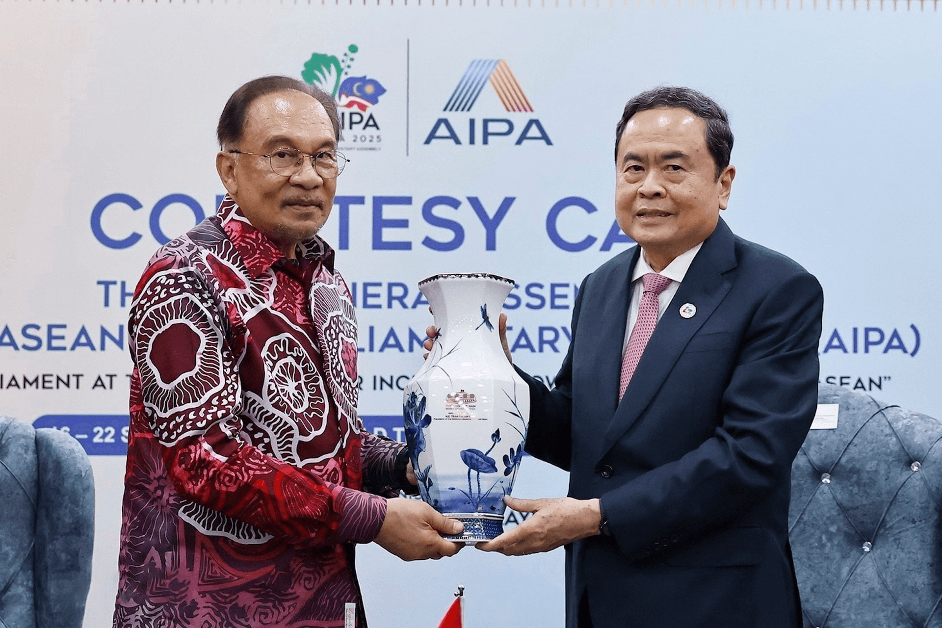 Chủ tịch Quốc hội Trần Thanh Mẫn hội kiến Thủ tướng Malaysia