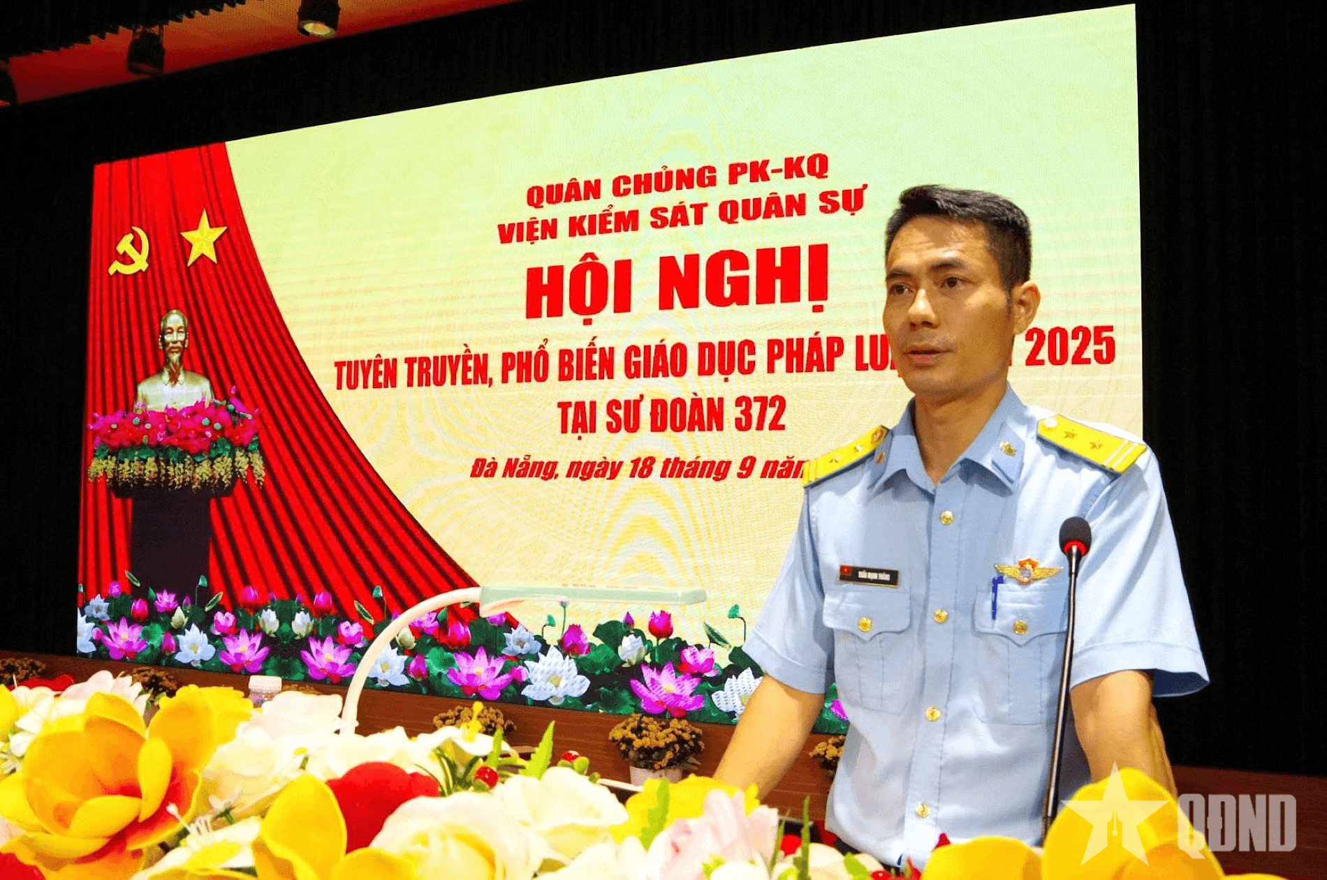 Viện Kiểm sát quân sự Quân chủng Phòng không - Không quân tuyên truyền phổ biến, giáo dục pháp luật tại Sư đoàn 372