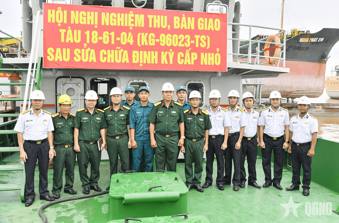 Nhà máy X55 nghiệm thu kỹ thuật và bàn giao tàu sau sửa chữa