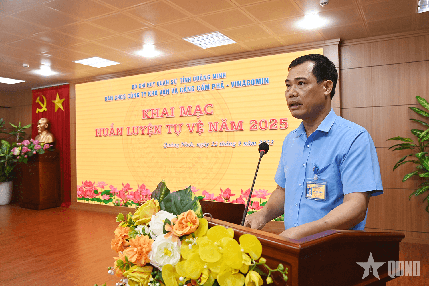 Công ty Kho vận và Cảng Cẩm Phả: Khai mạc huấn luyện lực lượng tự vệ năm 2025