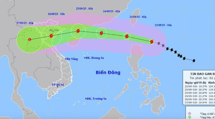 Chỉ đạo của Bộ Tổng Tham mưu Quân đội nhân dân Việt Nam về ứng phó với bão số 9