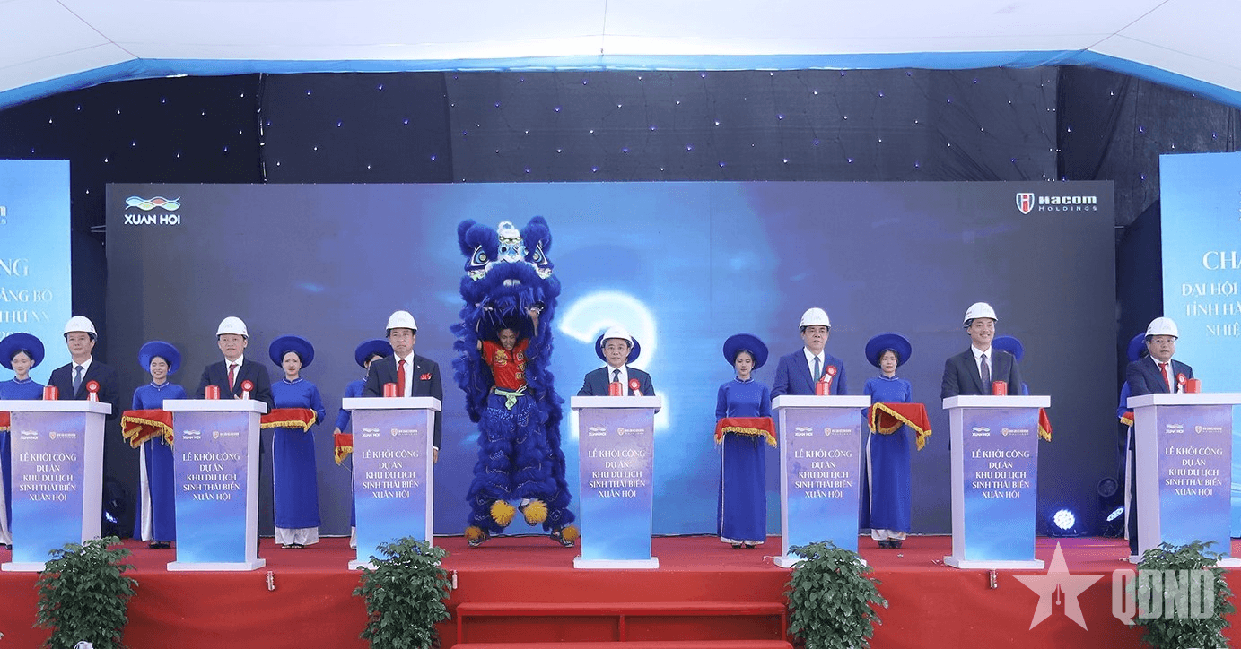 Hà Tĩnh: Khởi công dự án du lịch biển chào mừng Đại hội đại biểu Đảng bộ tỉnh