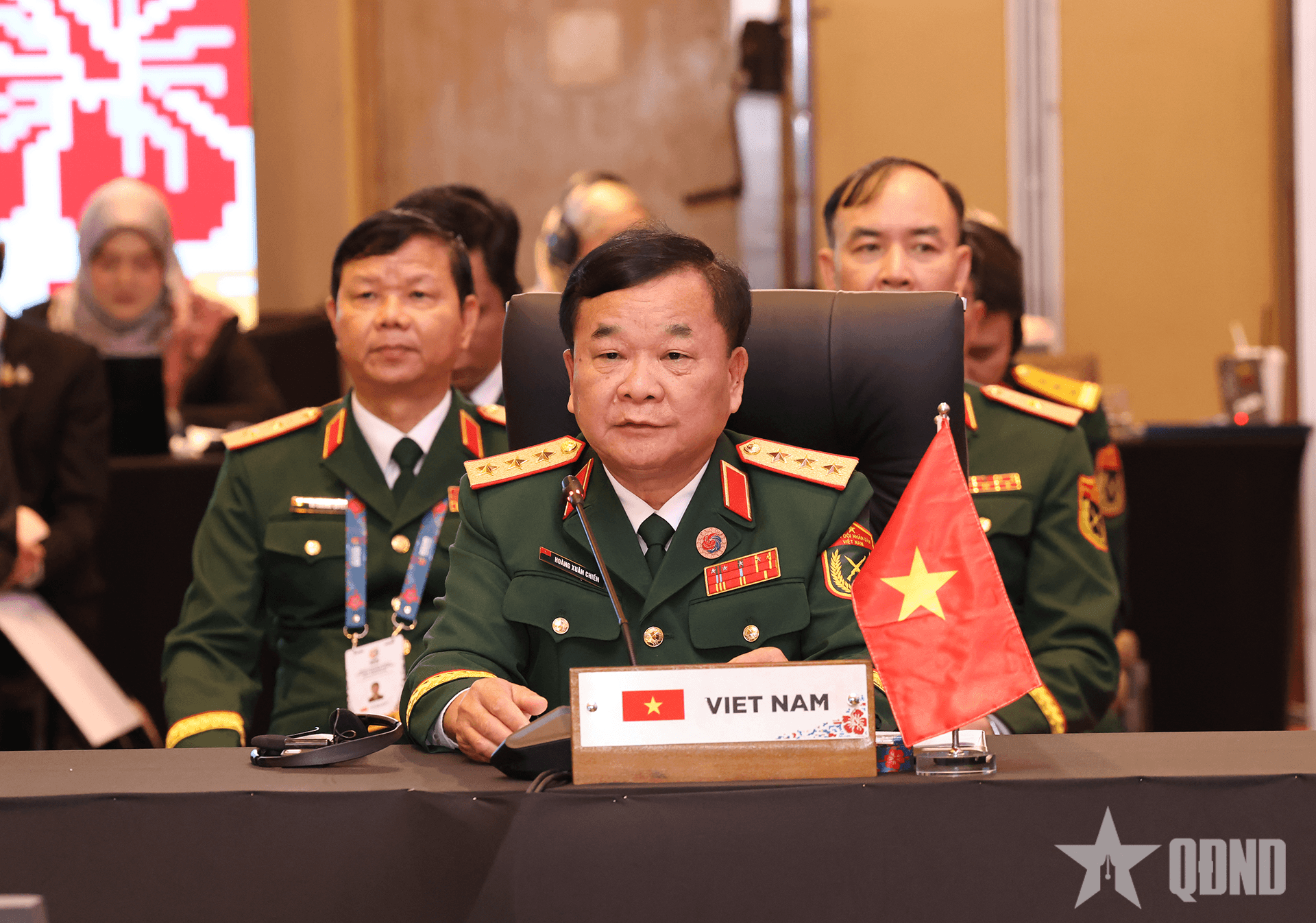 Thượng tướng Hoàng Xuân Chiến dự Hội nghị Quan chức Quốc phòng cấp cao ASEAN
