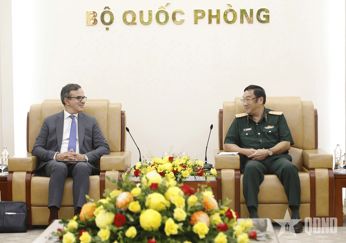Thượng tướng Phạm Hoài Nam tiếp Cơ quan Hành động đối ngoại Liên minh châu Âu