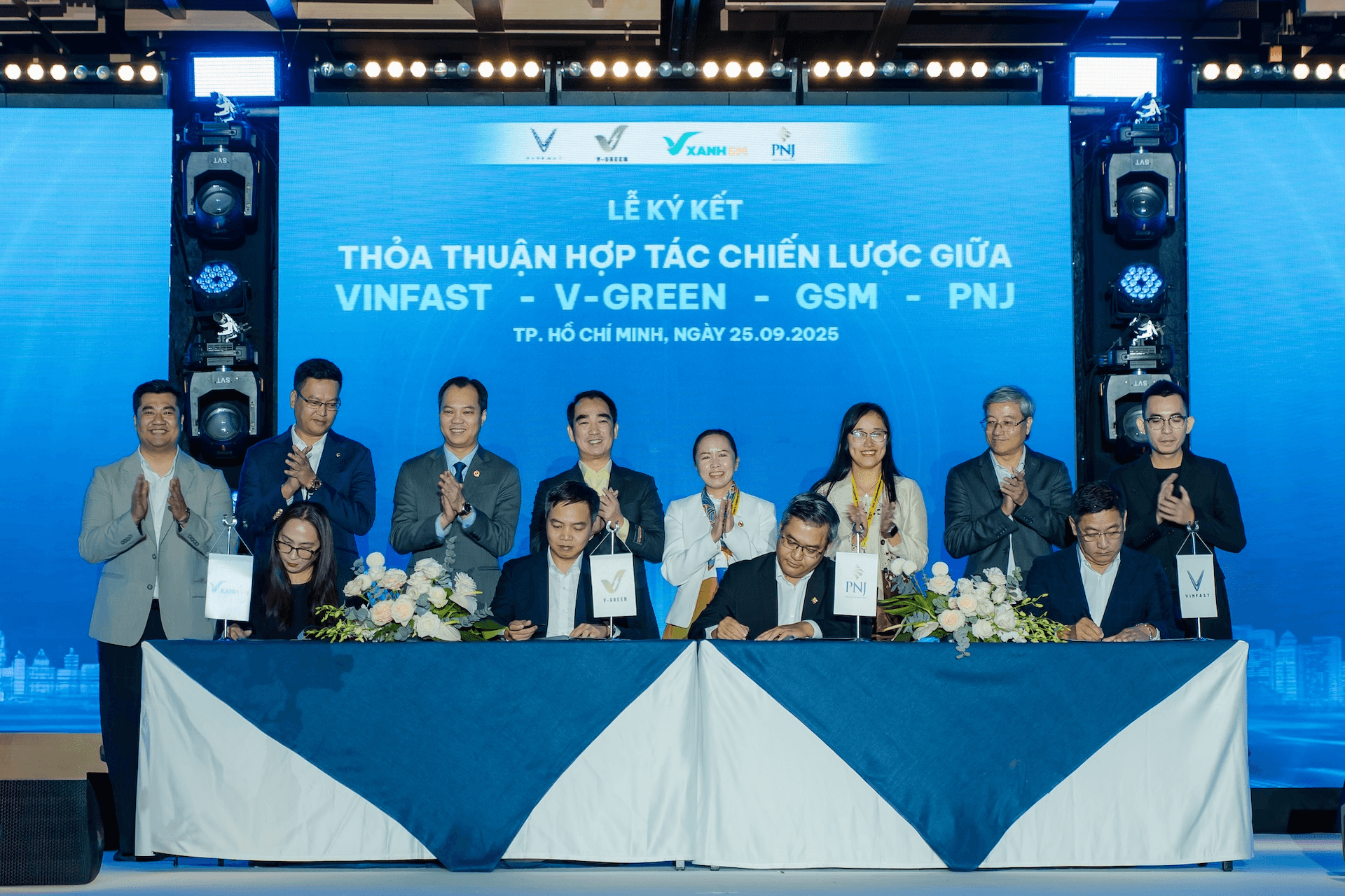 PNJ hợp tác cùng VinFast, GSM và V-Green thúc đẩy giao thông xanh trong doanh nghiệp