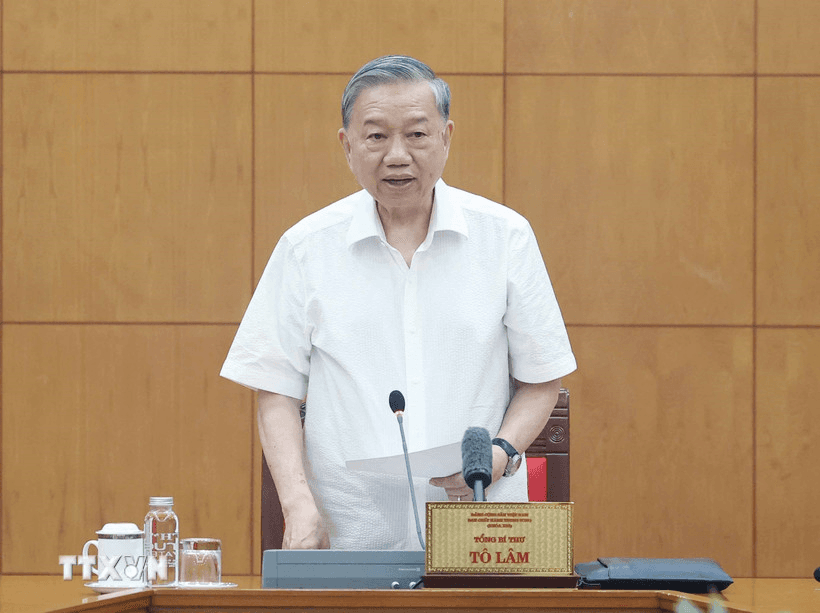 Tổng Bí thư Tô Lâm làm việc với Thường trực các Tiểu ban Đại hội XIV của Đảng