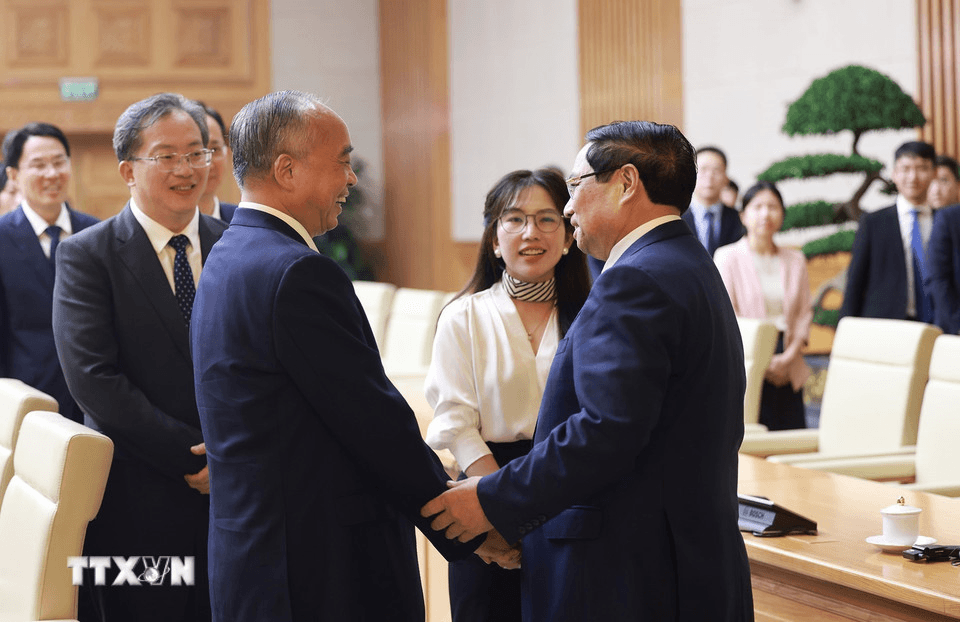 Thủ tướng Phạm Minh Chính tiếp Bí thư Tỉnh ủy Sơn Đông, Trung Quốc