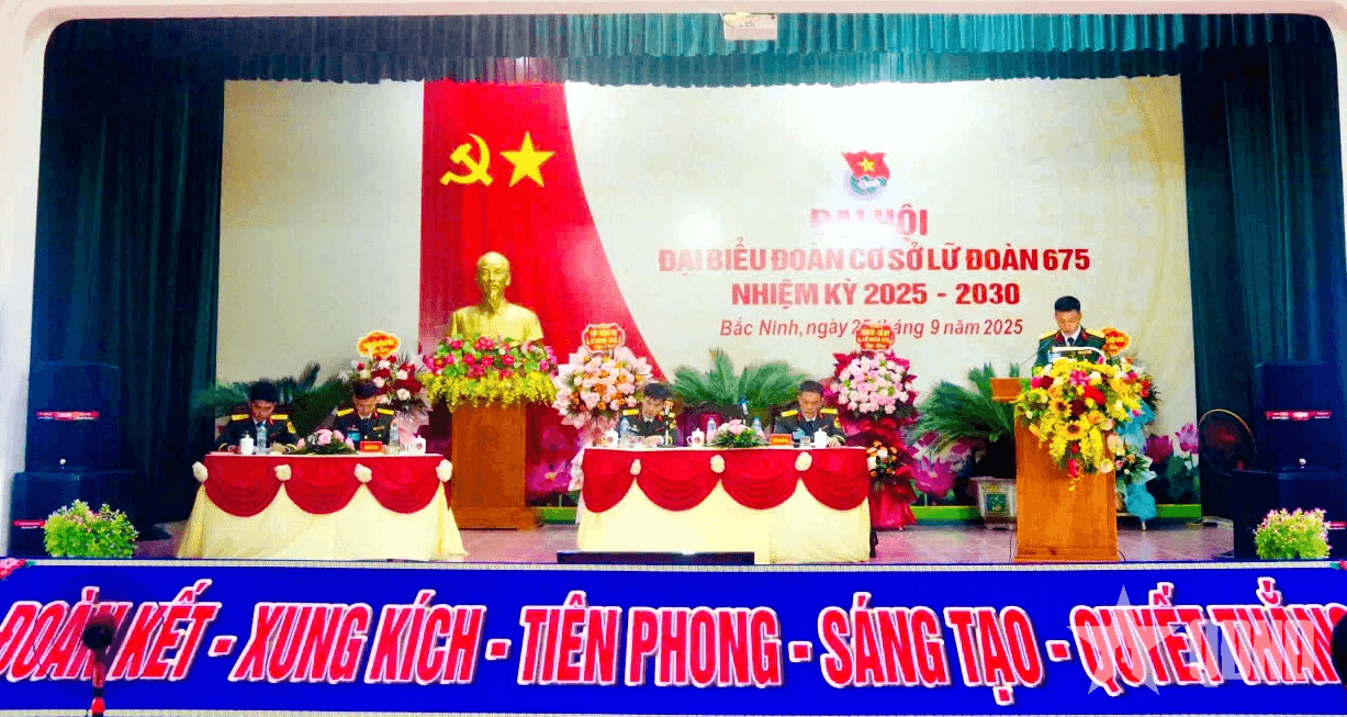 Đoàn cơ sở Lữ đoàn 675 tổ chức thành công Đại hội đại biểu nhiệm kỳ 2025-2030