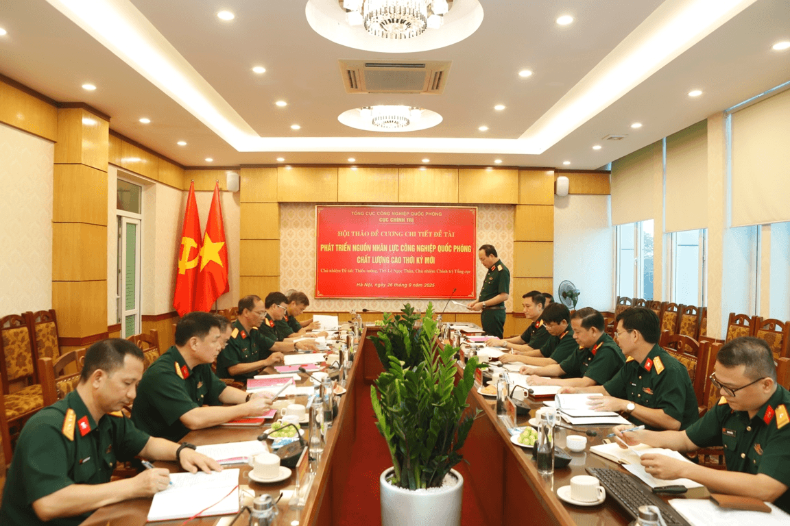 Phát triển nguồn nhân lực công nghiệp quốc phòng chất lượng cao thời kỳ mới