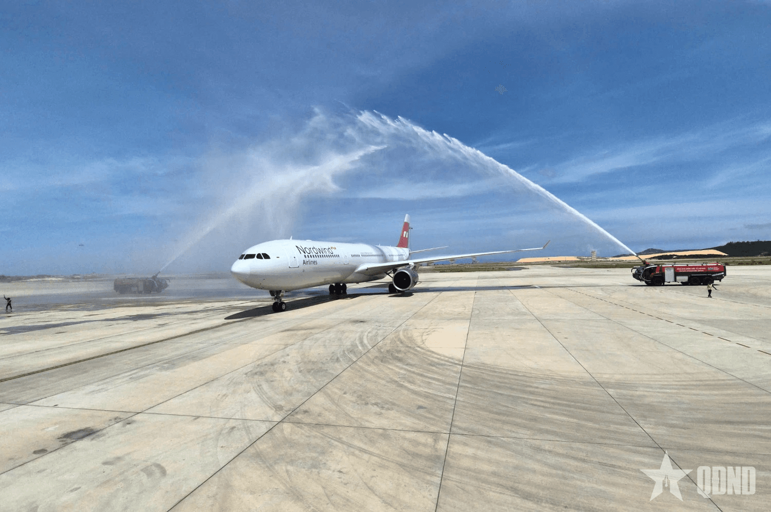 Chuyến bay đầu tiên của Hãng hàng không Nordwind từ Moscow đến Khánh Hòa sau 5 năm gián đoạn
