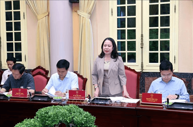 Phó chủ tịch nước Võ Thị Ánh Xuân chủ trì Phiên họp lần thứ 2 Ban tổ chức Đại hội Thi đua yêu nước toàn quốc
