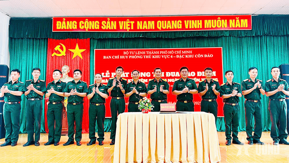 Ban chỉ huy Phòng thủ khu vực 6 - Đặc khu Côn Đảo phát động thi đua cao điểm