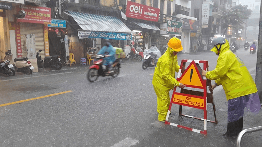 Hà Nội thống kê những điểm còn ngập úng sáng nay (1-10)
