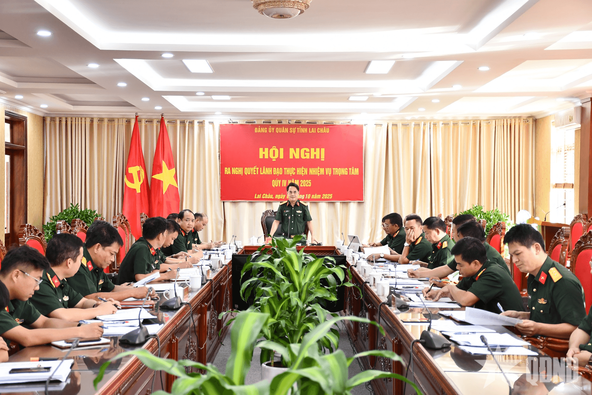 Đảng ủy Quân sự tỉnh Lai Châu ra nghị quyết lãnh đạo thực hiện nhiệm vụ trọng tâm quý IV-2025