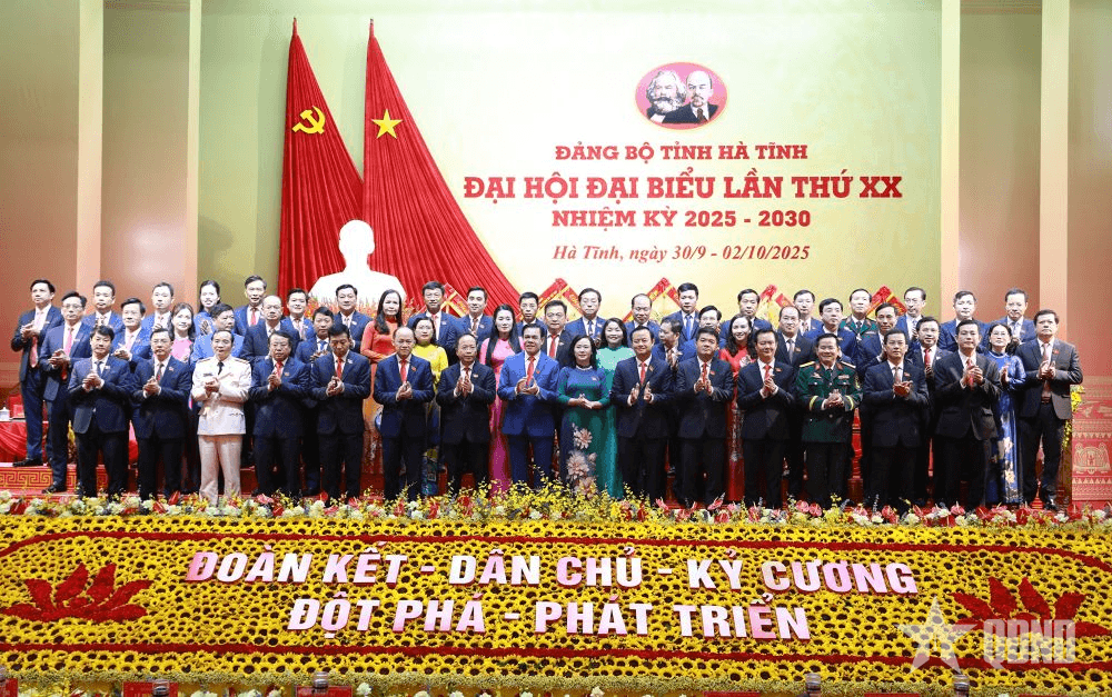Đại hội đại biểu Đảng bộ tỉnh Hà Tĩnh lần thứ XX thành công tốt đẹp
