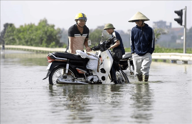 Nước sông Lô dâng cao, tỉnh Phú Thọ cấm mọi phương tiện thủy lưu thông trên sông