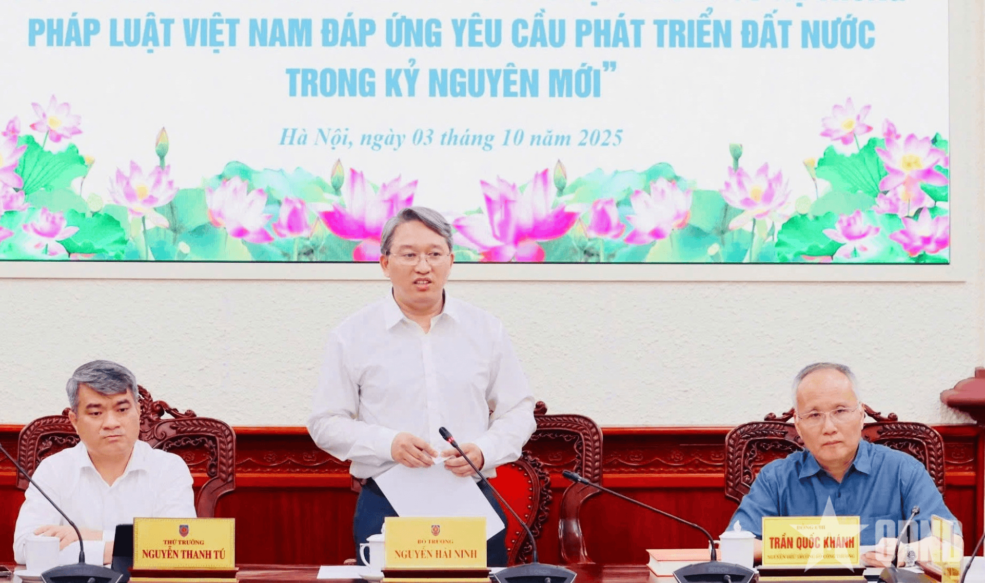 Bộ trưởng Bộ Tư pháp Nguyễn Hải Ninh: Cần có một “thiết kế” tổng thể cho hệ thống pháp luật trong bối cảnh mới