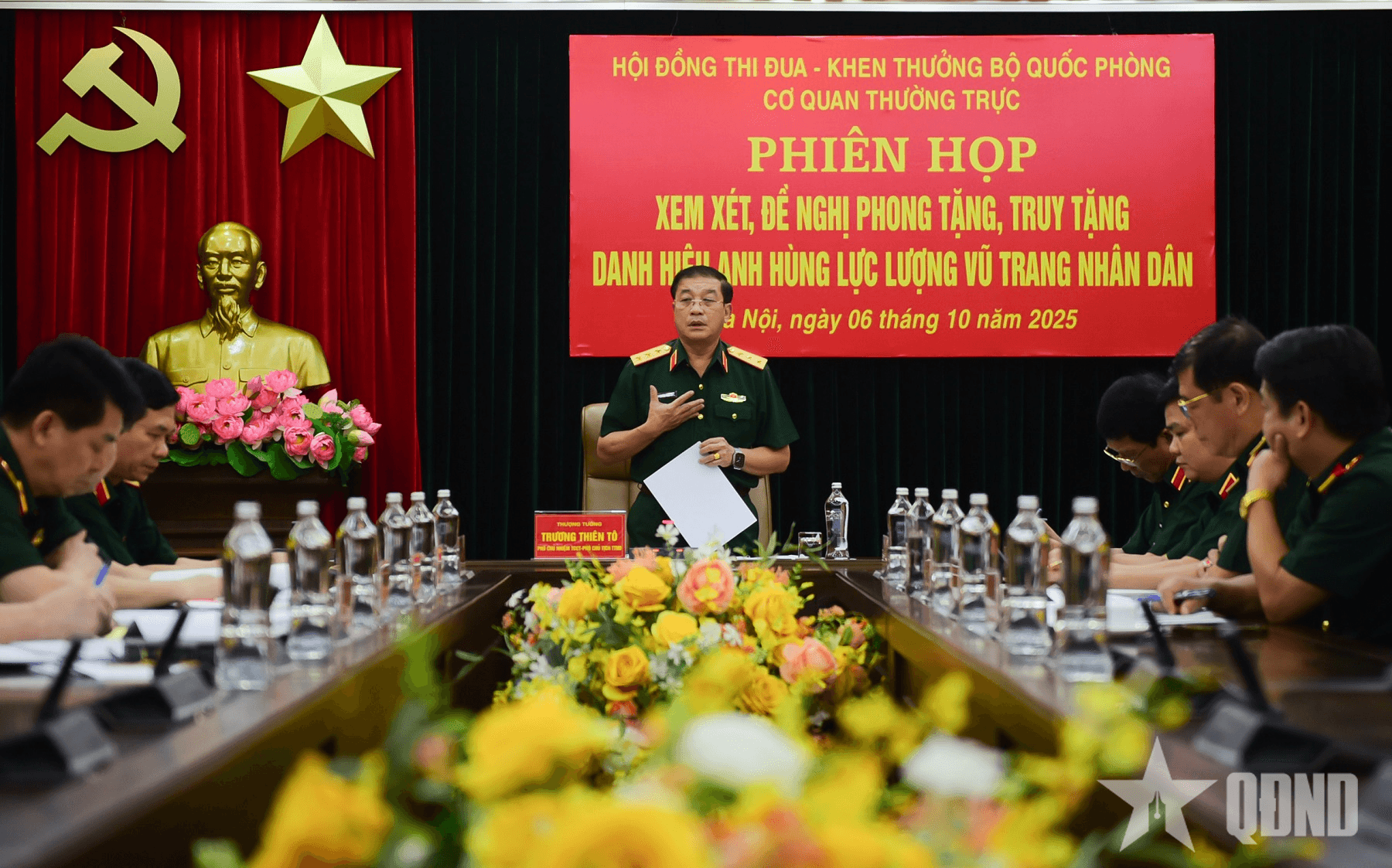 Phiên họp xem xét, đề nghị phong tặng, truy tặng danh hiệu Anh hùng Lực lượng vũ trang nhân dân