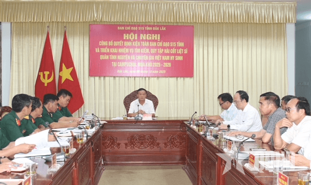 Tỉnh Đắk Lắk kiện toàn Ban Chỉ đạo 515 và triển khai nhiệm vụ