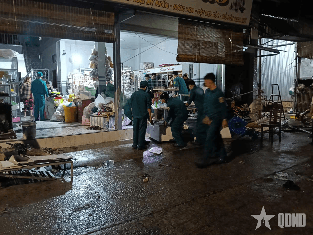 An Giang: Cháy lớn ở chợ xã U Minh Thượng