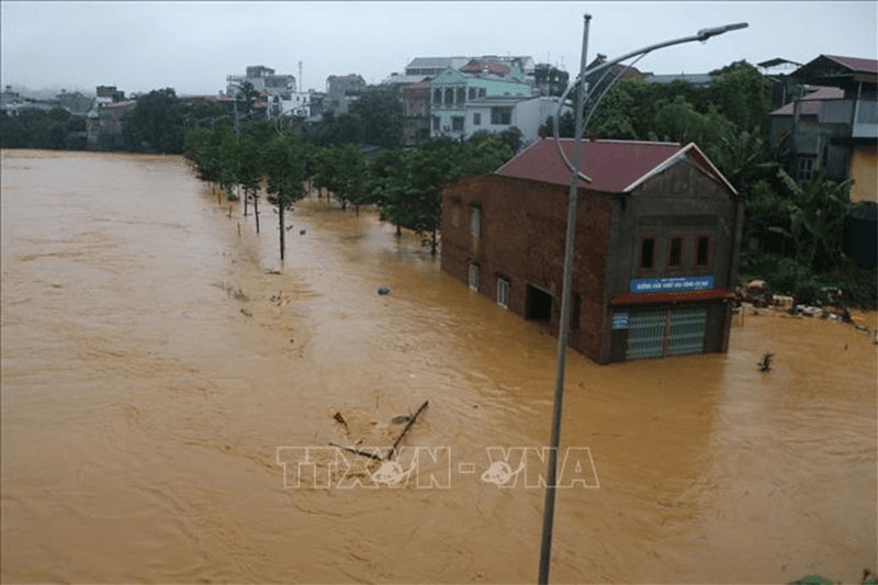 Chiều 7-10, Tuyên Quang, Thái Nguyên và Hà Nội tiếp tục có mưa to