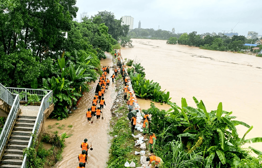 Thái Nguyên: Tập trung ứng phó với mưa lớn, ngập lụt, triển khai các biện pháp bảo đảm an toàn đê điều