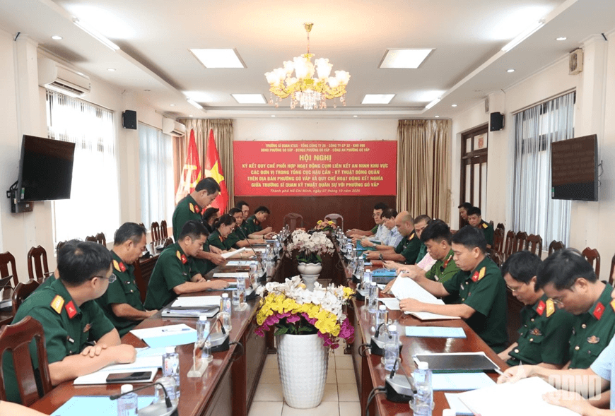 Ký kết quy chế Cụm liên kết an ninh khu vực trên địa bàn phường Gò Vấp, TP Hồ Chí Minh