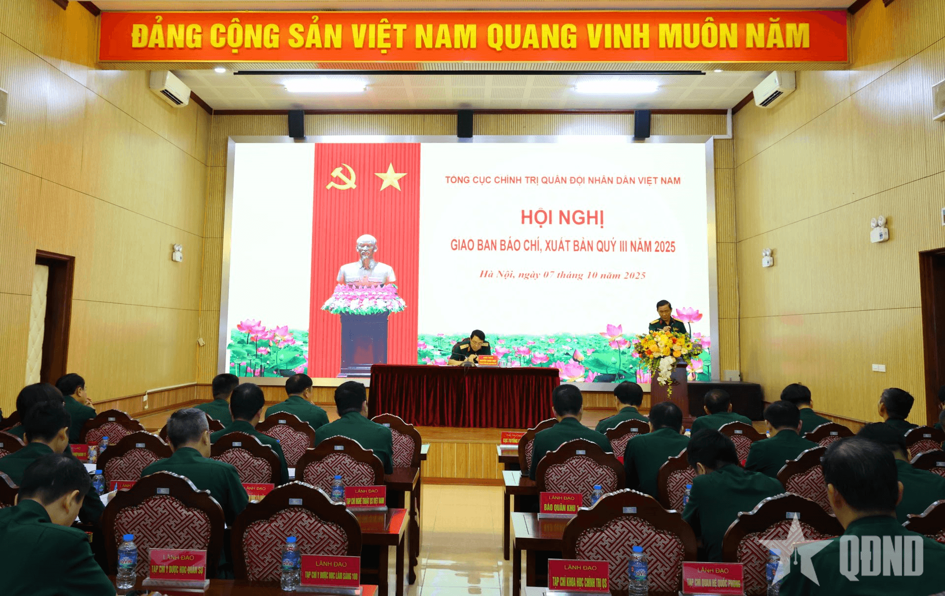 Hội nghị giao ban báo chí, xuất bản toàn quân quý III-2025