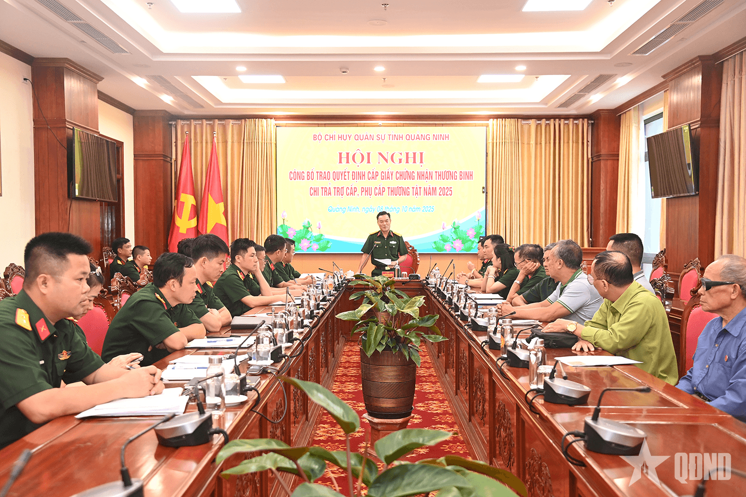 Bộ CHQS tỉnh Quảng Ninh: Trao quyết định cấp giấy chứng nhận thương binh năm 2025