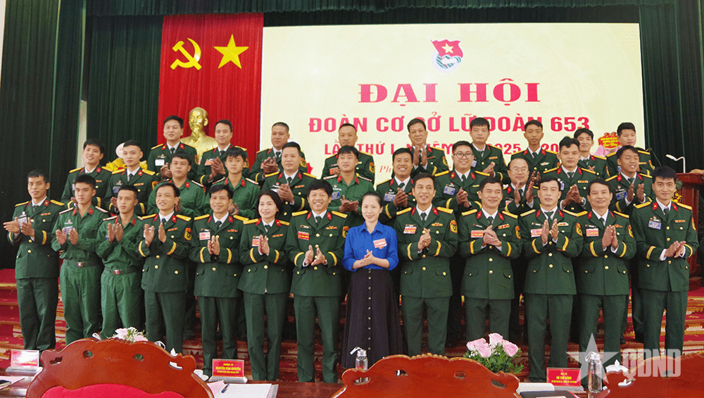 Đoàn cơ sở Lữ đoàn 653 (Cục Hậu cần-Kỹ thuật Quân khu 3) đại hội lần thứ I, nhiệm kỳ 2025-2030