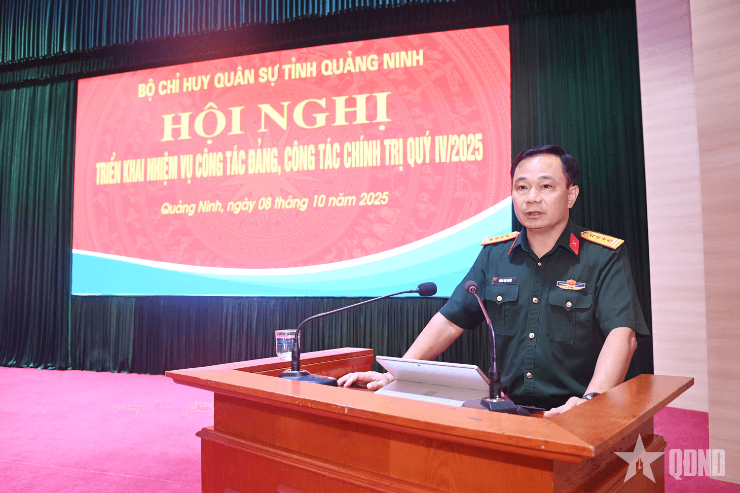 Bộ CHQS tỉnh Quảng Ninh: Triển khai nhiệm vụ công tác Đảng, công tác chính trị quý IV-2025