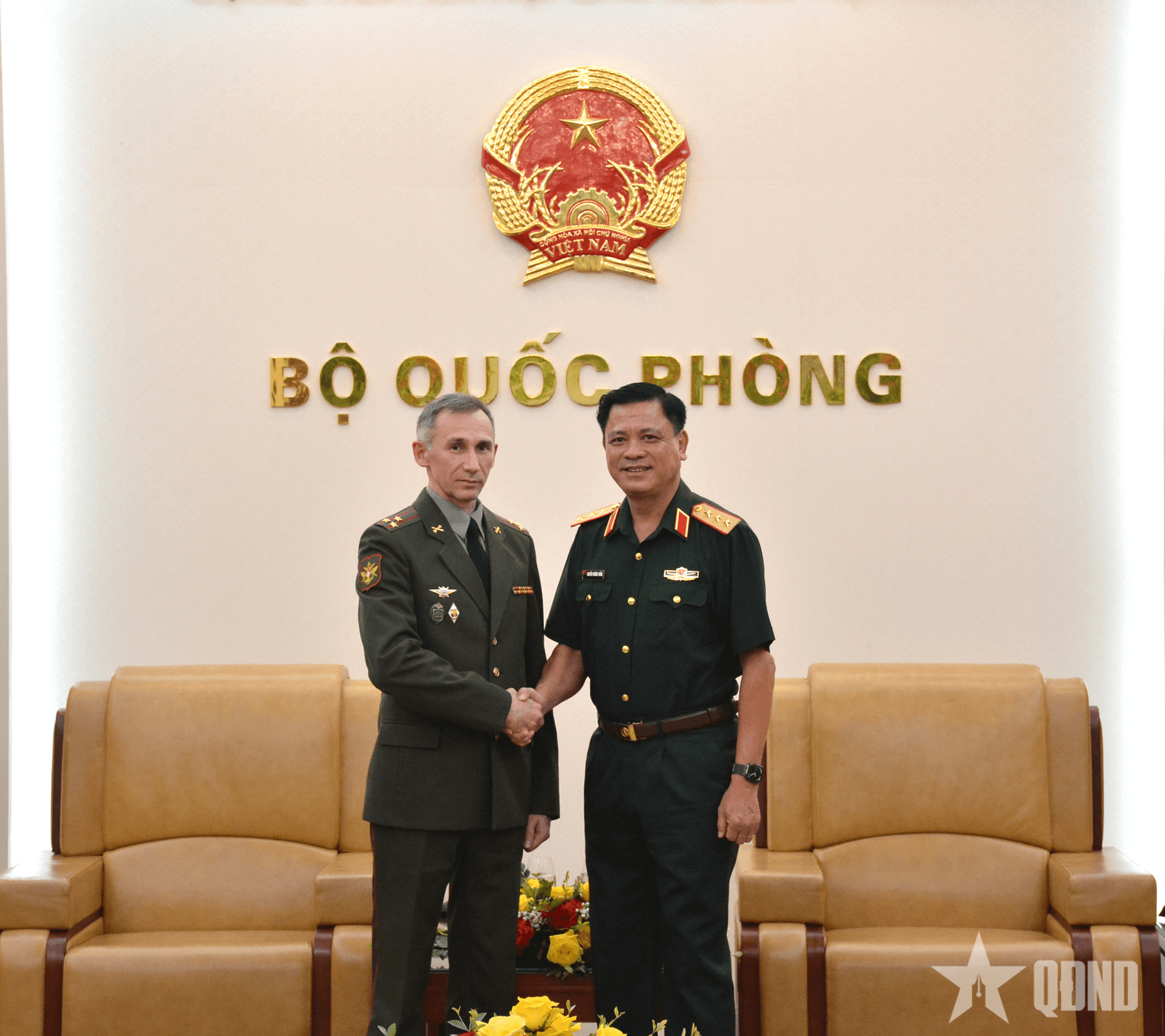 Thượng tướng Nguyễn Trường Thắng tiếp Tùy viên quốc phòng Liên bang Nga