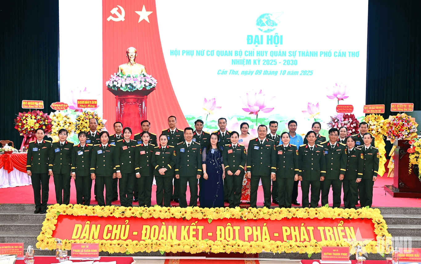 Đại hội Hội Phụ nữ cơ quan Bộ CHQS TP Cần Thơ thành công tốt đẹp