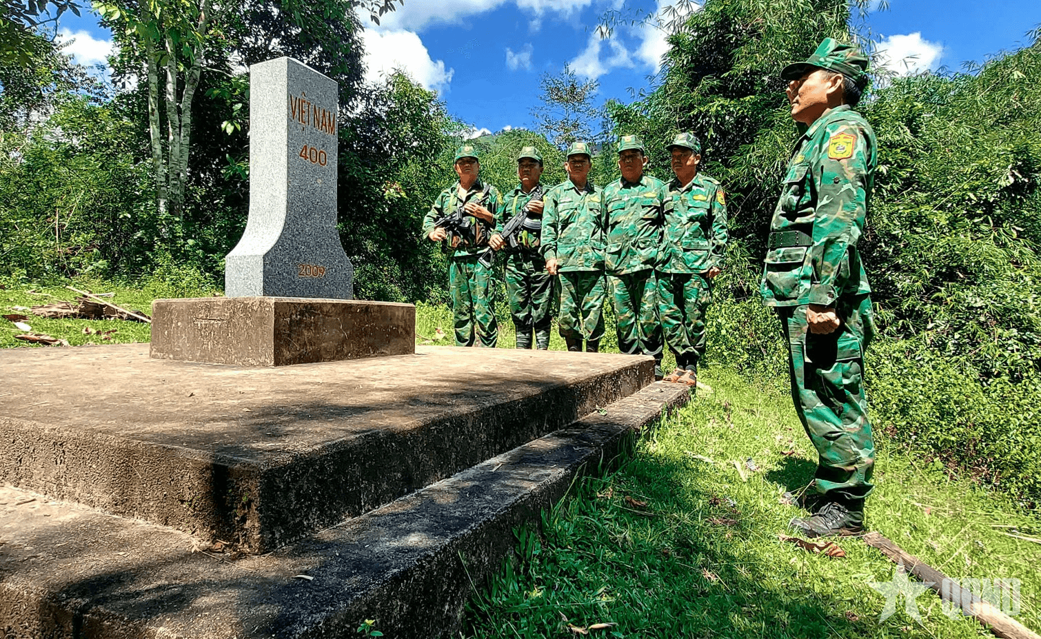Đồn Biên phòng Na Loi tuần tra bảo đảm an toàn đường biên, cột mốc sau mưa lũ