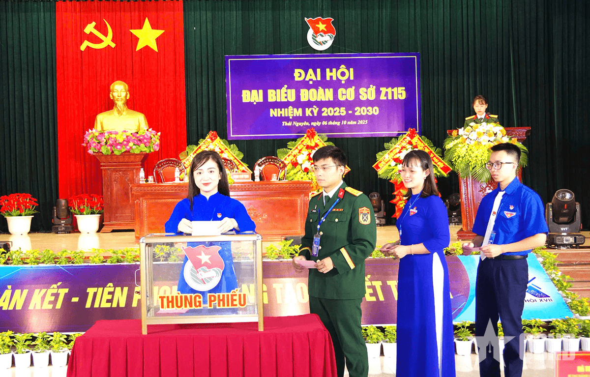 Đoàn cơ sở Nhà máy Z115 ứng dụng chuyển đổi số trong Đại hội Đoàn cơ sở nhiệm kỳ 2025 - 2030