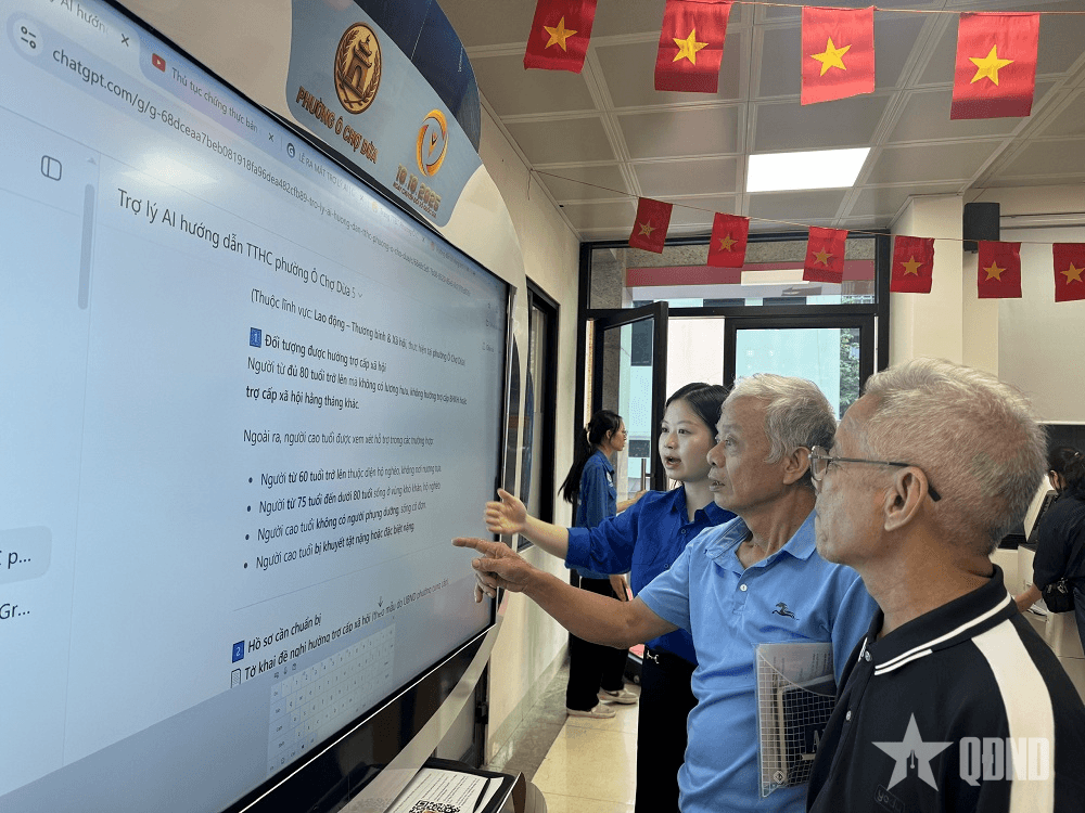 Phường Ô Chợ Dừa: Ứng dụng trợ lý ảo vào quản lý hành chính