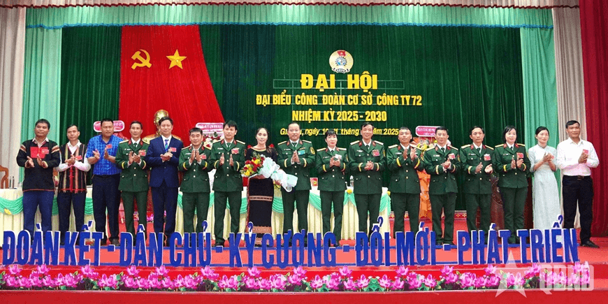 Công đoàn Công ty 72: Đổi mới, sáng tạo, xây dựng tổ chức vững mạnh