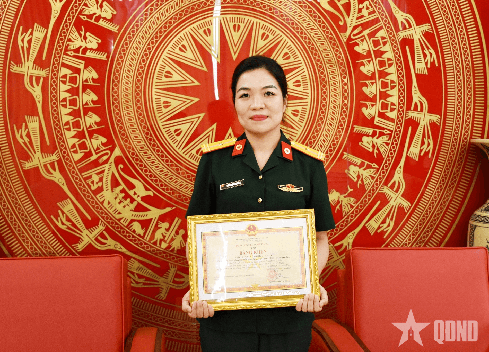 Thiếu tá QNCN Vũ Thị Hương Mai: Kỷ niệm thiêng liêng, xúc động trong cuộc đời quân ngũ