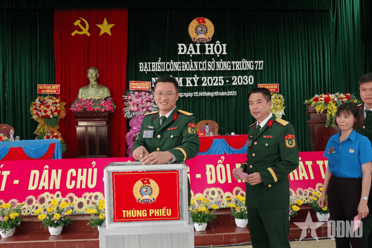 Nông trường 717 tổ chức Đại hội đại biểu Công đoàn cơ sở nhiệm kỳ 2025-2030