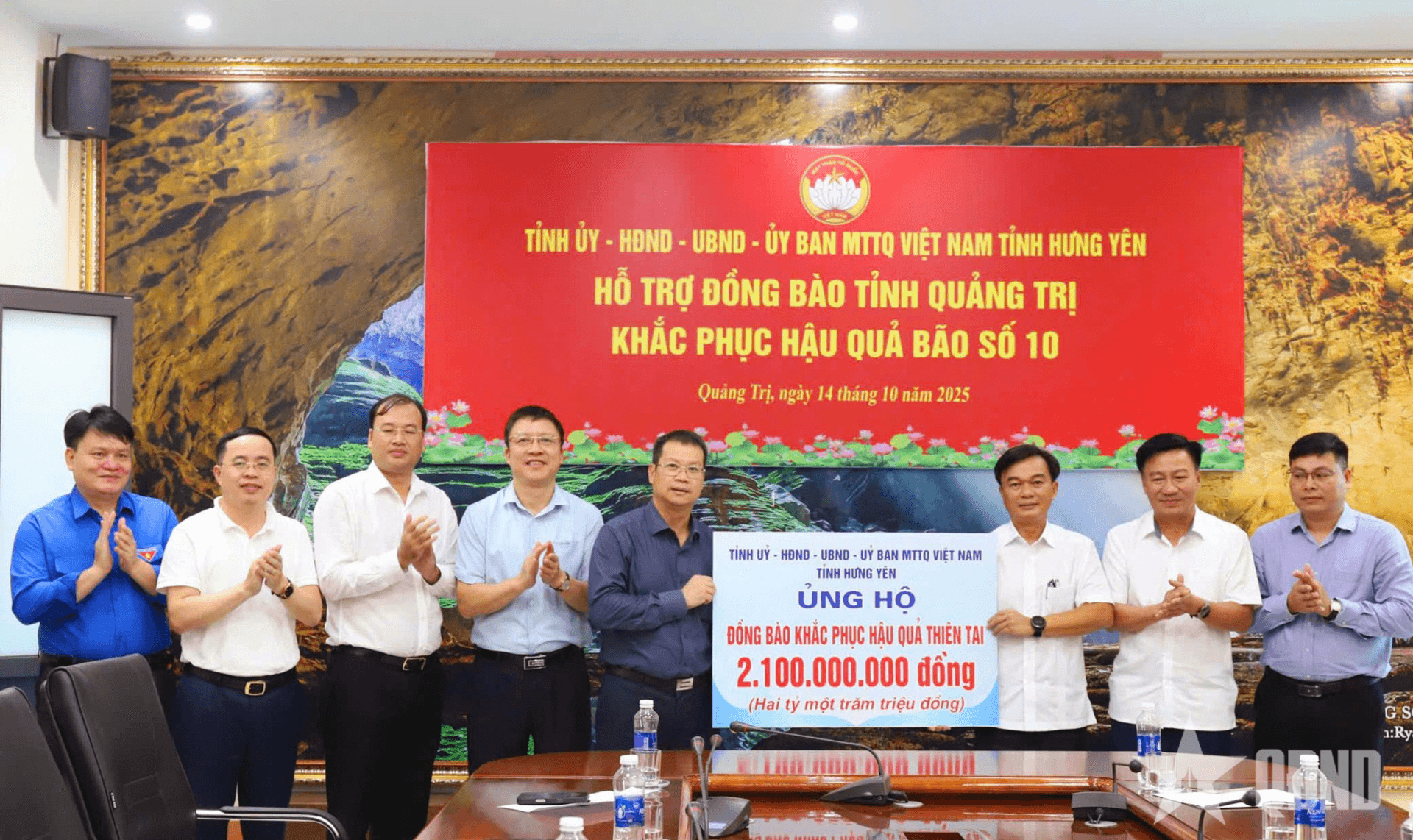 Tỉnh Hưng Yên hỗ trợ các tỉnh, thành 16,6 tỷ đồng khắc phục hậu quả thiên tai
