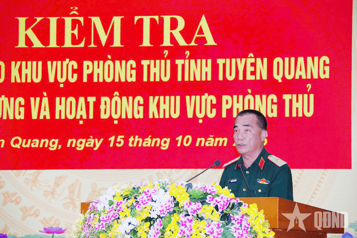 Kiểm tra công tác xây dựng và hoạt động khu vực phòng thủ tỉnh Tuyên Quang năm 2025